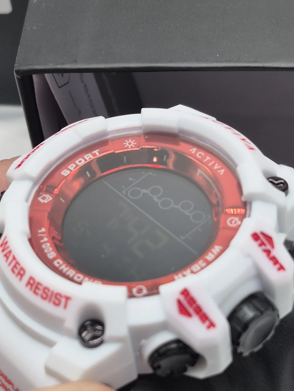 Invicta White and Red Digital Sport Watch